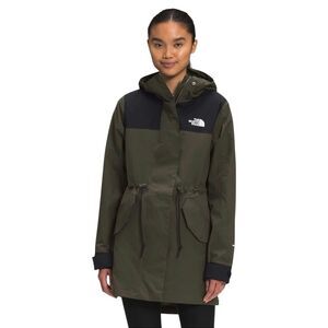 The North Face Women's Metroview Trench Taupe Green/TNF Black Medium
